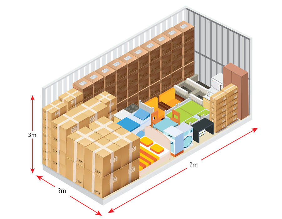 2-Bedroom Size furniture storage for larger home storage needs
